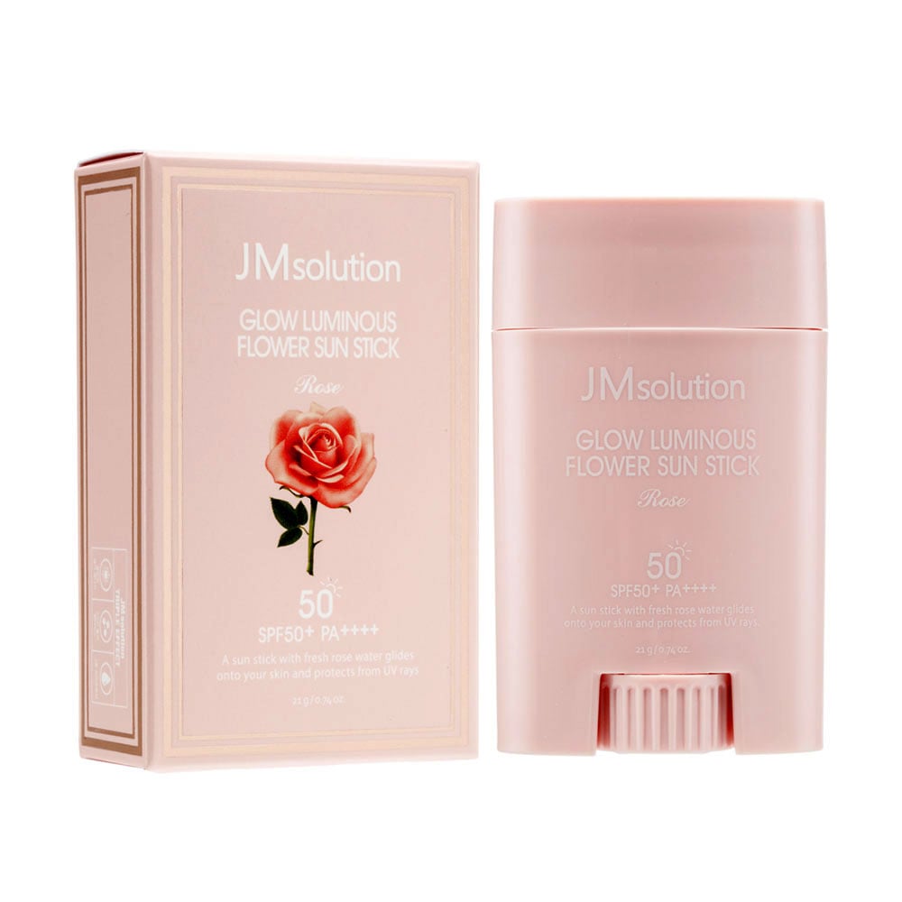 Сонцезахисний стік для обличчя JMsolution Glow Luminous Flower Sun Stick Rose, SPF50+ PA++++, 21 г